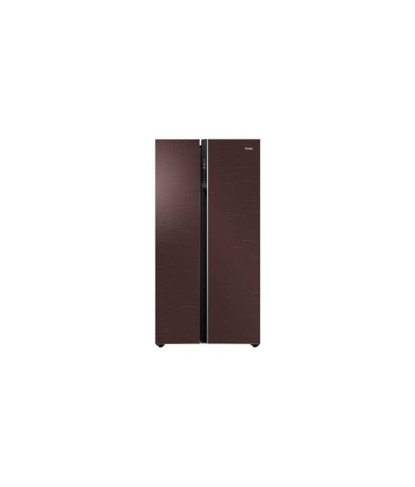 HAIER REFRIGERATOR HRF-622-ICG-FRANCH DOOE-SIDE BY SIDE-CHOCOLATE