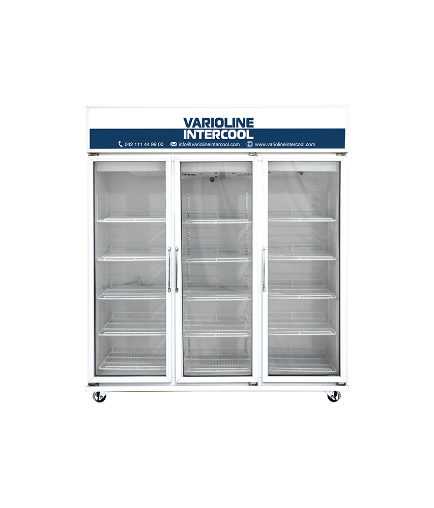 VARIOLINE INTERCOOL COMMERCIAL COOLERS VISI COOLER 3 DOOR SVC-1500AY WHITE (1500 LITRE)