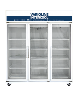 VARIOLINE INTERCOOL COMMERCIAL COOLERS VISI COOLER 3 DOOR SVC-1500AY WHITE (1500 LITRE)