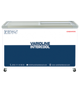 VARIOLINE INTERCOOL CONSERVATOR SLIDING GLASS FLAT SGF-500 (500 LITRE)