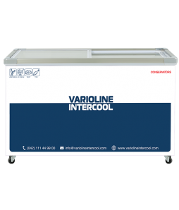 VARIOLINE INTERCOOL CONSERVATOR SLIDING GLASS FLAT SGF-505 (500 LITRE)