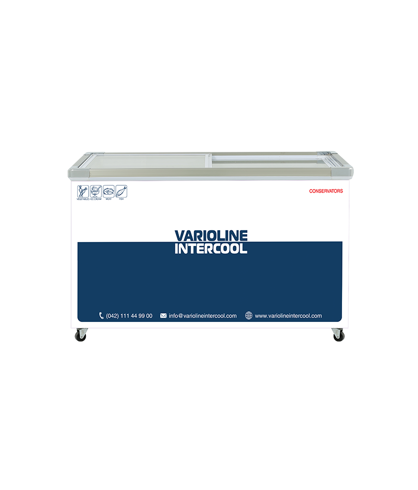 VARIOLINE INTERCOOL CONSERVATOR SLIDING GLASS FLAT SGF-505 (500 LITRE)