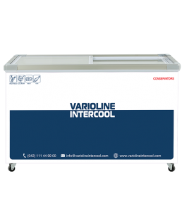 VARIOLINE INTERCOOL CONSERVATOR SLIDING GLASS FLAT SGF-500 (500 LITRE)