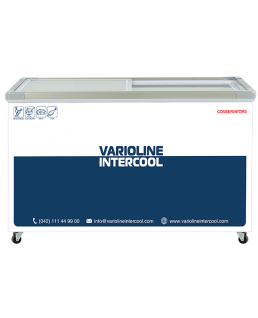 VARIOLINE INTERCOOL CONSERVATOR SLIDING GLASS FLAT SGF-505 (500 LITRE)