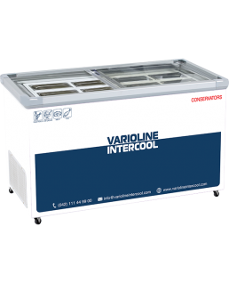 VARIOLINE INTERCOOL CONSERVATOR SLIDING GLASS FLAT SGF-505 WITH PANS (500 LITRE)