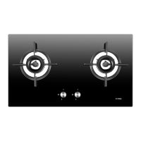 FOTILE GAS HOB 2 BURNERS SUPER FLAME GLASS TOP 78211