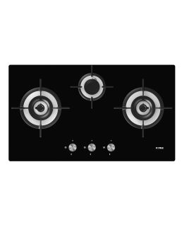 FOTILE GAS HOB 3 BURNERS SUPER FLAME GLASS TOP 78312