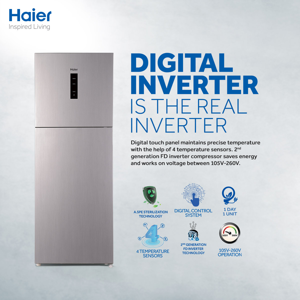 haier digital inverter refrigerator